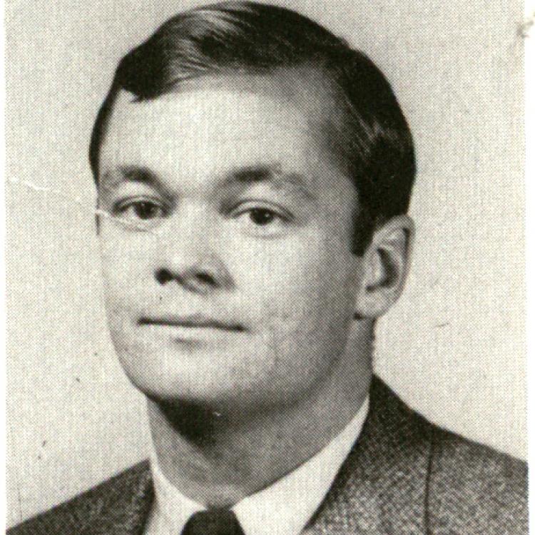 Yearbook photograph of Ted Hogshire